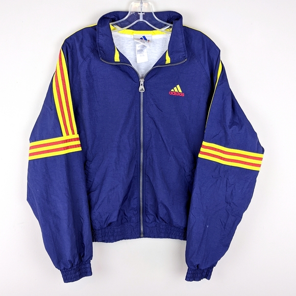 adidas yellow stripe jacket